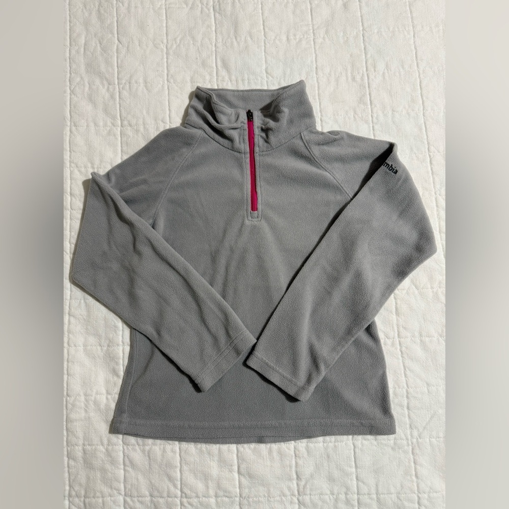 Columbia Gray Fleece with Pink Accent